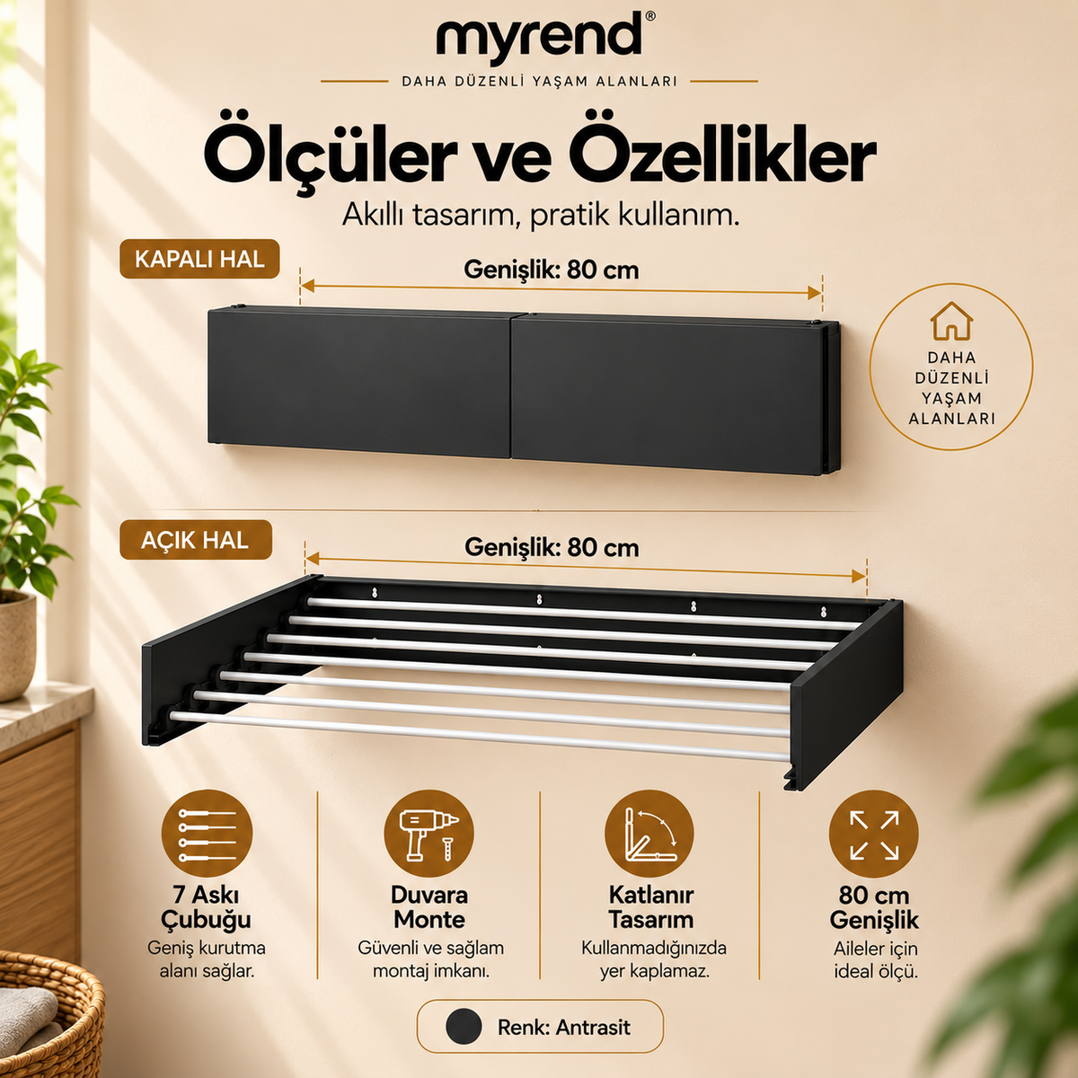 MYREND Akıllı Kurutmalık