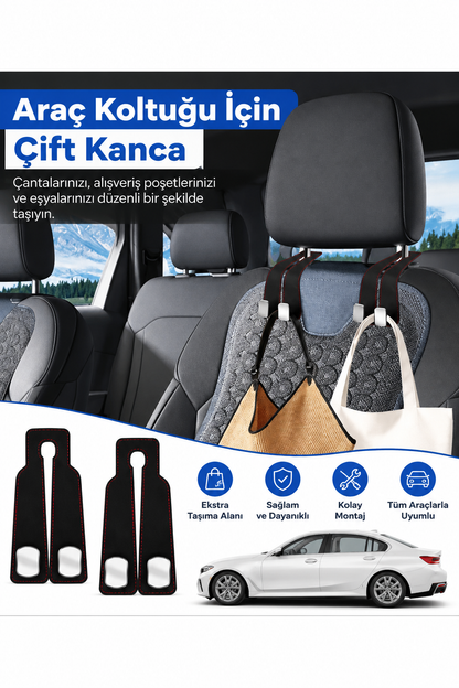 MYREND Deri Araba Koltuk Arkası Kancası