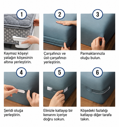 MYREND 4 Adet Çarşaf Düzenleyici